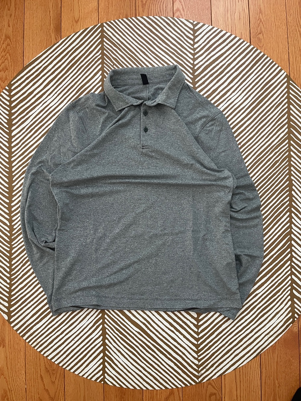 Lululemon Grey Long Sleeve Polo (L)